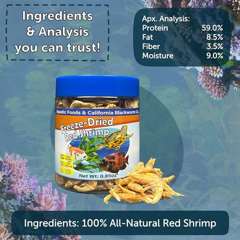 Red Foods Inc. Red Redrims ، تجميد التجميد 1/2 "إلى 1 و 1/4" الروبيان النهر الأحمر العائم من أجل cichlids ، جميع الأسماك الاستوائية ، أسماك Koi & Pond ، السلاحف المائية ، الزواحف ، القوارض 1 أوقية العلبة in Saudi Arabia