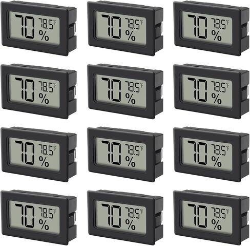 6 Pack Mini Hygrometer Indoor Humidity Meter Hygrometer Thermometers ，Humidity Meters Gauge Hygrometer Mini Digital Thermometer Hygrometer with Fahrenheit (℉) for Humidors, Greenhouse, Garden, Cellar in Saudi Arabia
