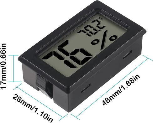 6 Pack Mini Hygrometer Indoor Humidity Meter Hygrometer Thermometers ，Humidity Meters Gauge Hygrometer Mini Digital Thermometer Hygrometer with Fahrenheit (℉) for Humidors, Greenhouse, Garden, Cellar in Saudi Arabia