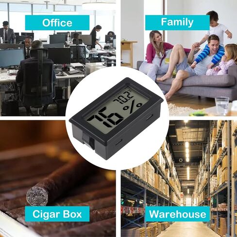 6 Pack Mini Hygrometer Indoor Humidity Meter Hygrometer Thermometers ，Humidity Meters Gauge Hygrometer Mini Digital Thermometer Hygrometer with Fahrenheit (℉) for Humidors, Greenhouse, Garden, Cellar in Saudi Arabia