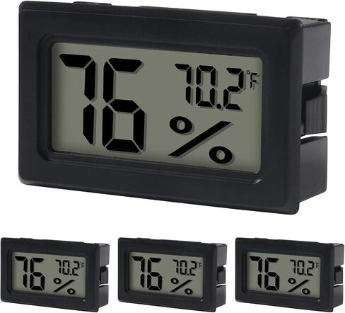 6 Pack Mini Hygrometer Indoor Humidity Meter Hygrometer Thermometers ，Humidity Meters Gauge Hygrometer Mini Digital Thermometer Hygrometer with Fahrenheit (℉) for Humidors, Greenhouse, Garden, Cellar in Saudi Arabia