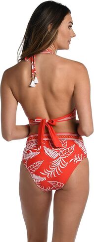 La Blanca Women's Banded Bikini Swimsuit Top, Black//Shadow Floral, 8 in Saudi Arabia