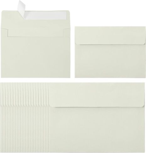 Patikil 24pack A2 مظاريف ، ختم ذاتي الختم الأصفر مظاريف 4-3 8 × 5-3 4 لبطاقات المعايدة لبطاقات الزفاف البريدية الإعلان عن الصور ، 4-3/8 "× 5-3/4" الحجم in Kuwait