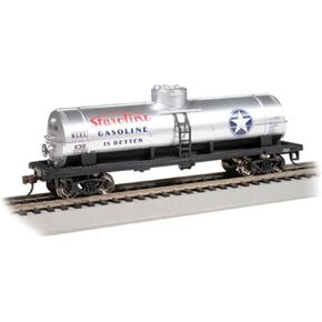 Bachmann Trains - 40’ Single Dome Tank CAR - STAROLINE Gasoline #438 - HO Scale