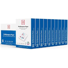 Staples TRU RED 8.5-inch x 11-inch Multipurpose Paper, 20 lbs., 96 Brightness, 500 Sheets/Ream, 10 Reams/Carton (TR56962)