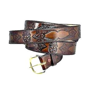 INTERNATIONAL BROTHERHOOD OF TEAMSTERS LABOR UNION UNITED CUSTOM HANDMADE LEATHER BELT 1 1/2"