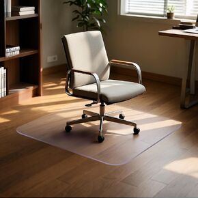 SOONAN Office Chair Mat for Hardwood Floor, 63" x 51" x 0.08" Clear Office Floor Mat, 0.08" Thickness Heavy Duty Computer&Desk Chair Mat,Floor Protector Chair Mats