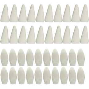 40 Pieces Blending Sponge Pen Head Artist Sketch Rubbing Sponge Replacement Sketch Drawing Tools for Highlighting