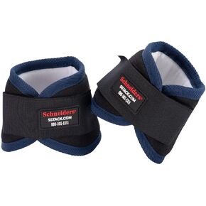 Schneiders Magnetic Bell Boots (5 Magnets) | Therapeutic Horse Hoof Support | Durable 1000D Polyester | One Size Fits Most | Sold in Pairs | Color Black