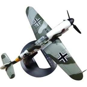 ZEZEFUFU 1:72 Alloy WWII Messerschmitt Bf-109F-4 Fighter Plane Model Aviation Science Exhibition Model