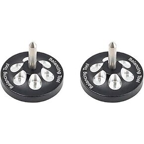 ZEZEFUFU 2PCS Metal Chassis Balancing Tool Set for 1/10 RC Car Flat Racing Car Upgrade