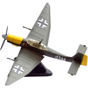ZEZEFUFU 1:110 Alloy WWII Germany Junkers JU-87 Stuka Bomber Plane Model Aviation Science Exhibition Model Accessory