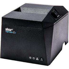 Star Micronics TSP143iV X4 Thermal Receipt Printer - USB-C, Ethernet (LAN), WLAN, Bluetooth, CloudPRNT, Android Open Accessory (AOA), USB Cable Included, Internal Power Supply, Gray