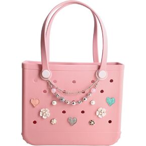 سحر حقيبة Enriq لملحقات Bogg Bag Bag السحر الشاطئ المطاط متوافق مع Bogg Bag الأصلي جميع الطرز إدراج رسالة زخرفية لحفظة حقيبة يد حقيبة الشاطئ