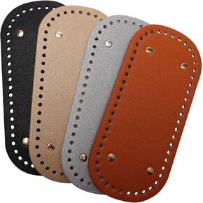 قواعد أكياس Zhaoyao 4pcs للكروشيه ، 8.7 * 4 بوصة القيعان محفظة Bottom للكروشيه ، 4 ألوان مستلزمات الكروشيه وإكسسوارات صنع الإمدادات لنسج قاعدة حقائب اليد ، المحافظ