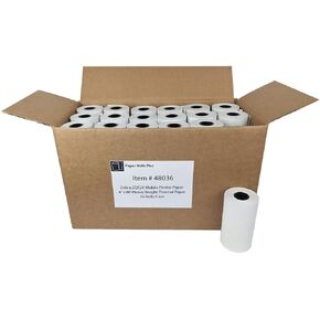 Zebra ZQ520/QL420/RW420 Mobile Printer Thermal Paper - 4" x 80' (36 rolls) - Law Enforcement E-Citation Ticket Paper - (NOT LABELS)