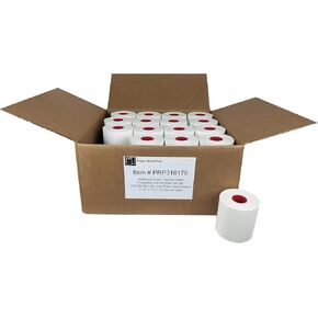 Sticky Thermal Paper - Compatible with Epson TM-L90, and Epson TM-L100 Liner Free Label Printers - Works with Toast and Square - Diamond Adhesive Pattern - 3 1/8" x 170' - 32 rolls/case