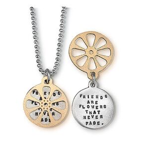Necklace by Kathy Bransfield | Friends | Friendship | Quote | Sterling Silver | Jewelry | Gift For Her | Friends Necklace | Inspirational |