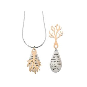 Necklace by Kathy Bransfield | Trust Yourself | Goethe| Sterling Silver | Jewelry | Quote Jewelry | Gift For Her | Inspiration Necklace