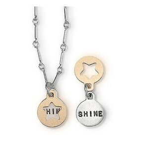 Necklace by Kathy Bransfield | Shine | Pendant | Sterling Silver | Jewelry | Present | Gift For Her | Dainty Necklace | Star Necklace | Word