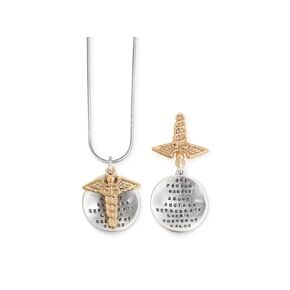 Necklace by Kathy Bransfield | Nurse Necklace | Sterling Silver | Quote Jewelry | Jewelry | Gift For Nurse | Mixed Metals | Hidden Messages