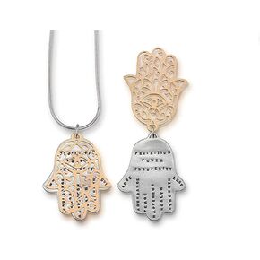 Necklace by Kathy Bransfield | Hamsa | Pendant | Sterling Silver | Jewelry | Present | Gift For Her | Inspiration Necklace | Quote Jewelry