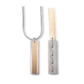 Necklace by Kathy Bransfield | Winston Churchill Necklace| Pendant | Sterling Silver | Quote Jewelry | Present | Gift For Her | Jewelry | (Pendant size (1 Inches))