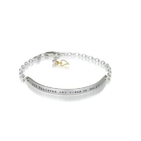 Necklace by Kathy Bransfield | Believed She Could Bracelet | Bracelet | Hidden Messages | Sterling Silver | Jewelry | Present | Gift For Her