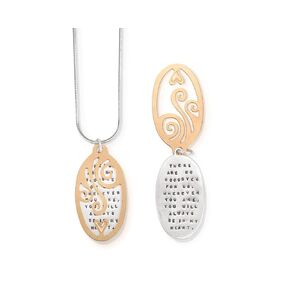 Necklace by Kathy Bransfield | No Goodbyes | Pendant | Sterling Silver | Jewelry | Gift For Her | Sympathy Necklace | Quote Jewelry | Words
