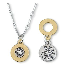 Necklace by Kathy Bransfield | Believe | Necklace | Pendant | Sterling Silver | Jewelry | word jewelry | Gift For Her | quote jewelry