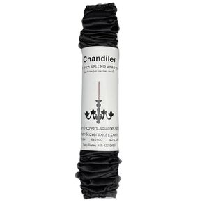 Black Satin Cord Cover (54" wrap-on)