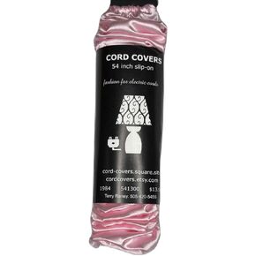 Baby Pink Satin Cord Cover (54" slip-on)
