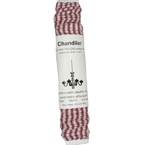 Red Ticking Cord Cover (54" wrap-on)