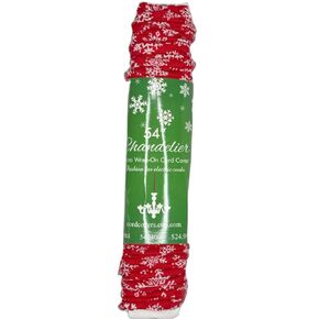 Christmas Red Snowflake Cord Cover (54" wrap-on)