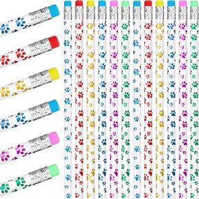 Chinco 36 Pitch Paw Print Pencils Dog Paw Wooden Worden Pencilty Pencilty مع محور الأطفال الذين يفضلونهم في مجال الحفلات المدرسية ، و 6 ألوان in Kuwait