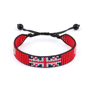 Bermuda Flag Boho Style Rope Bracelet, Adjustable, Thread String for Women, Men