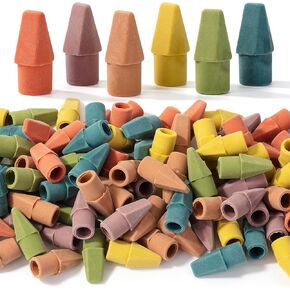 Mr. Pen- Pencil Top Erasers, 120 Pack, Folk Festival Colors, Latex-Free & No Smudge Pencil Eraser Tops