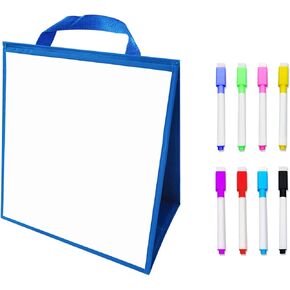 Tabletop Whiteboard Dry Erase Easel Foldable Portable Standing Whiteboard Dry Erase Board Magnetic for Teachers Office Teaching Supplies