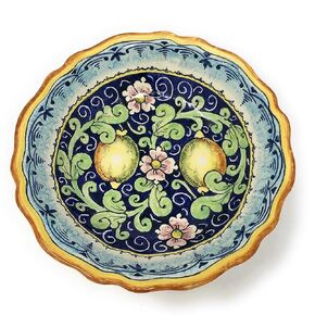 CERAMICHE D'ARTE PARRINI - Italian Ceramic Art Pottery Serving Bowl Small Centerpieces Hand Painted Decorative Tuscan Made in ITALY