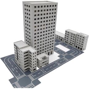 MyCity1: 300 Scale Urban Scene ، Modern Street Micro Model