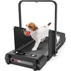 Dog Treadmill for Small&Medium Dogs, Indoor Pet Running Machine Slat Mill to Keep Active & Fit with Remote & Pre-Set Programs – 220Lb Capacity Low-Noise Design for Medium Small Dogs