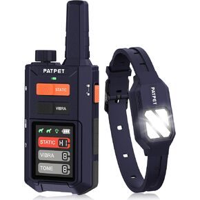 PATPET Dog Training Collar with Remote - 4200FT E Collar for Dogs Training 119 Training Levels & 3 Night Lights, Rechargeable Waterproof Electric Collar for Large Medium Dogs (20-140lbs)