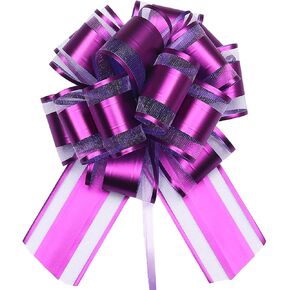 Bows for Gift Wrapping, 6 Inch Gift Bows with Mixed Colors Gift Wrap Bows for Baskets, Wedding, Decoration, Valentines Day, Birthday, Anniversary, 6PCS