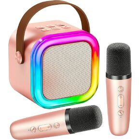 KTV Machine for Kids， High Sound Quality with Easy Connectivity (Black - 1 Mic)