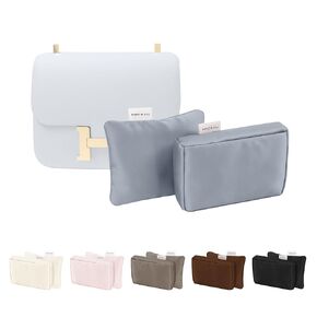 Silky Pillow Inserts for New Constance 18 Bag, KINGS IN BAG Bag Shaper Compatible with Constance Bag, Lightweight Down Cotton Pillows with Soft Satin for Women Luxury Bags(Craie, New Constance 19)