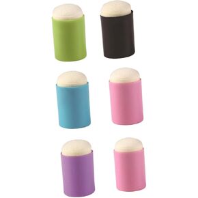 NUOBESTY 6Pcs Multi Function Finger Daubers Sponge Daubers for Painting Projects Lightweight and Portable Art Tools Random Colors