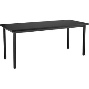 المقاعد العامة الوطنية NPS SLT 7 Series 30x72 Table Metal Science Lab مع أعلى في الفينول باللون الأسود