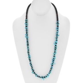 *CLOSEOUT* Turquoise Nugget Navajo Necklace 28"+ Single Strand 0144