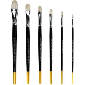 HBJWOV 6pcs Art Brush Round Pointed Painting Brush Wool Hair Water Color Acrylics Brush Pen pincel para pintura Art Supplies