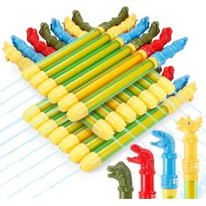 20 Dinosaur Water Guns Pool Toys Super Water Soaker Summer Toys for Kids Pool Idea Squirt Gun Outdoor Beach Backyard Game (20 Dinosaurs)